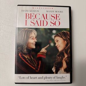 Because I Said So (DVD, 2007) Diane Keaton Disc Tested Working
